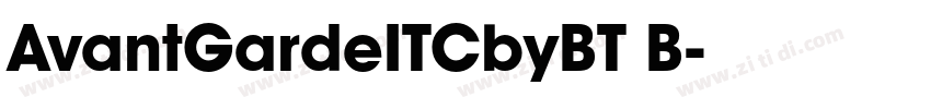 AvantGardeITCbyBT B字体转换